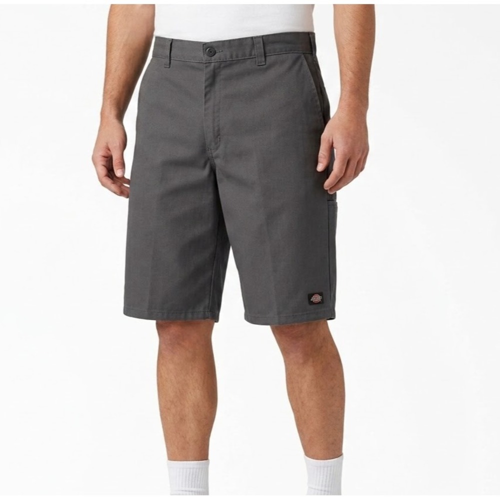 Genuine Dickies Flat Front Work Shorts Men's Size 38 Charcoal Gray Casual Wear